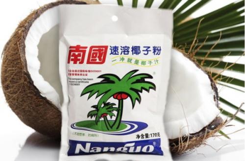 南国椰子粉：海南优质新鲜椰子为原材料